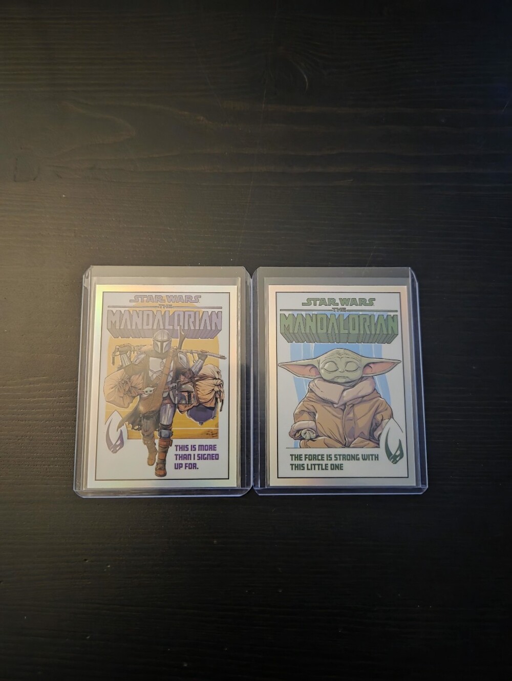 2022 Topps Star Wars: The Mandalorian Comic Covers Cards Din Djarin and Grogu